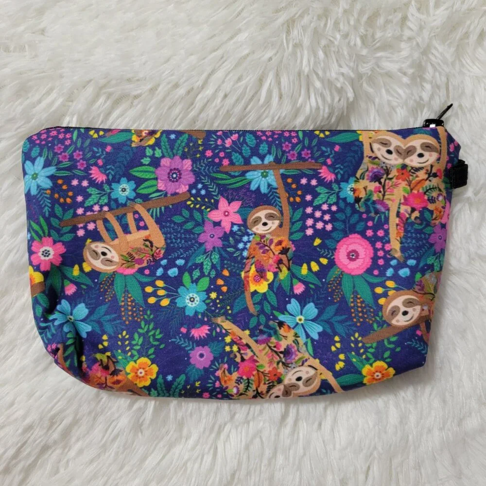 Sloth Design Zipper Pouch